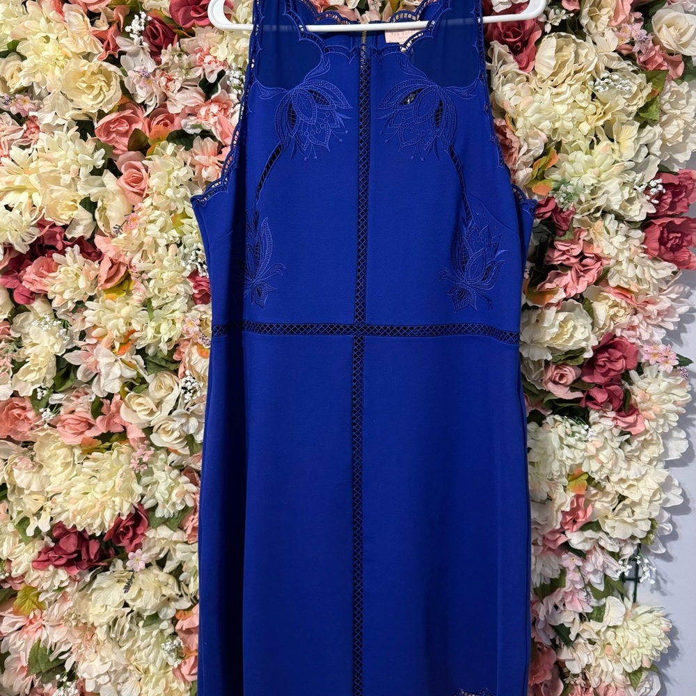 Elegant Blue Sleeveless Dress Ted Baker NWT